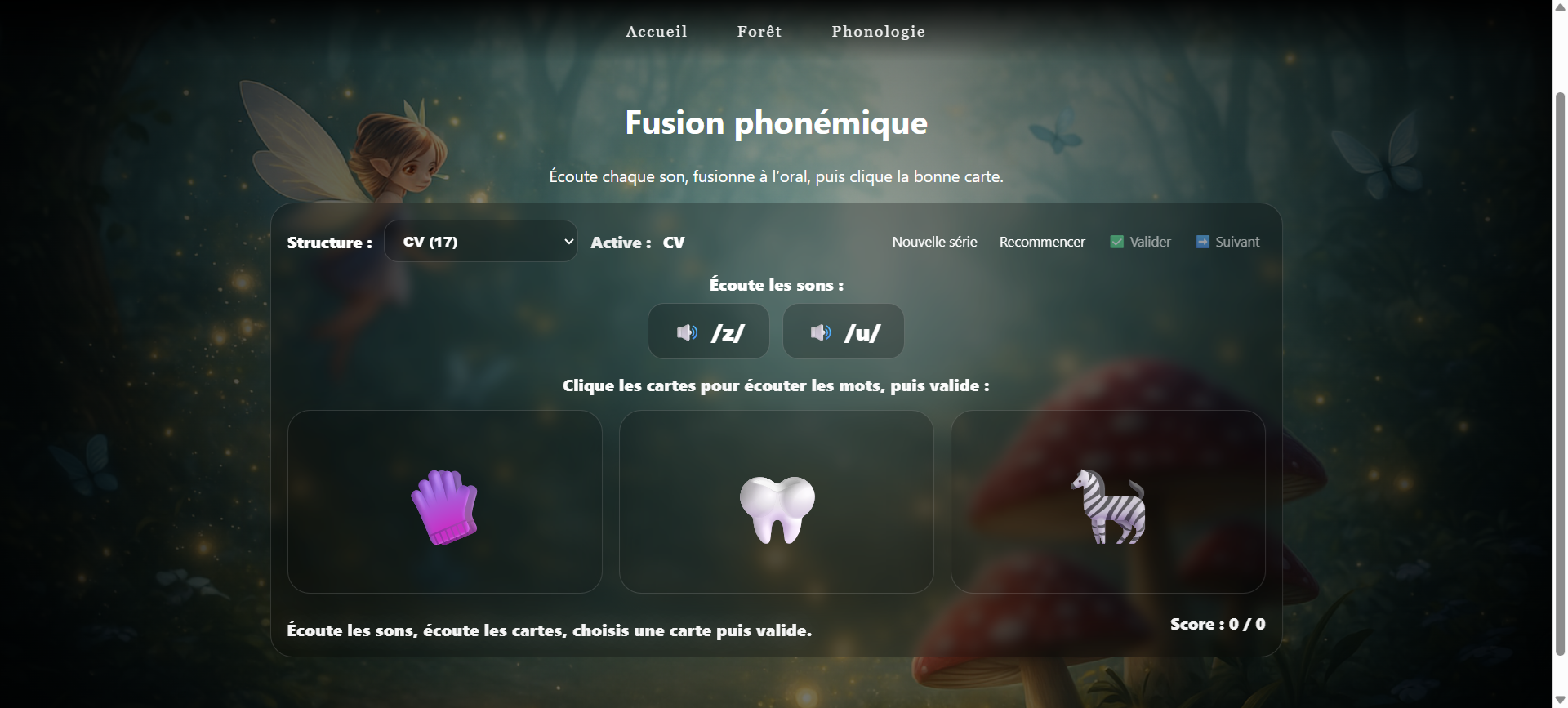 Aperçu : Fusion phonémique