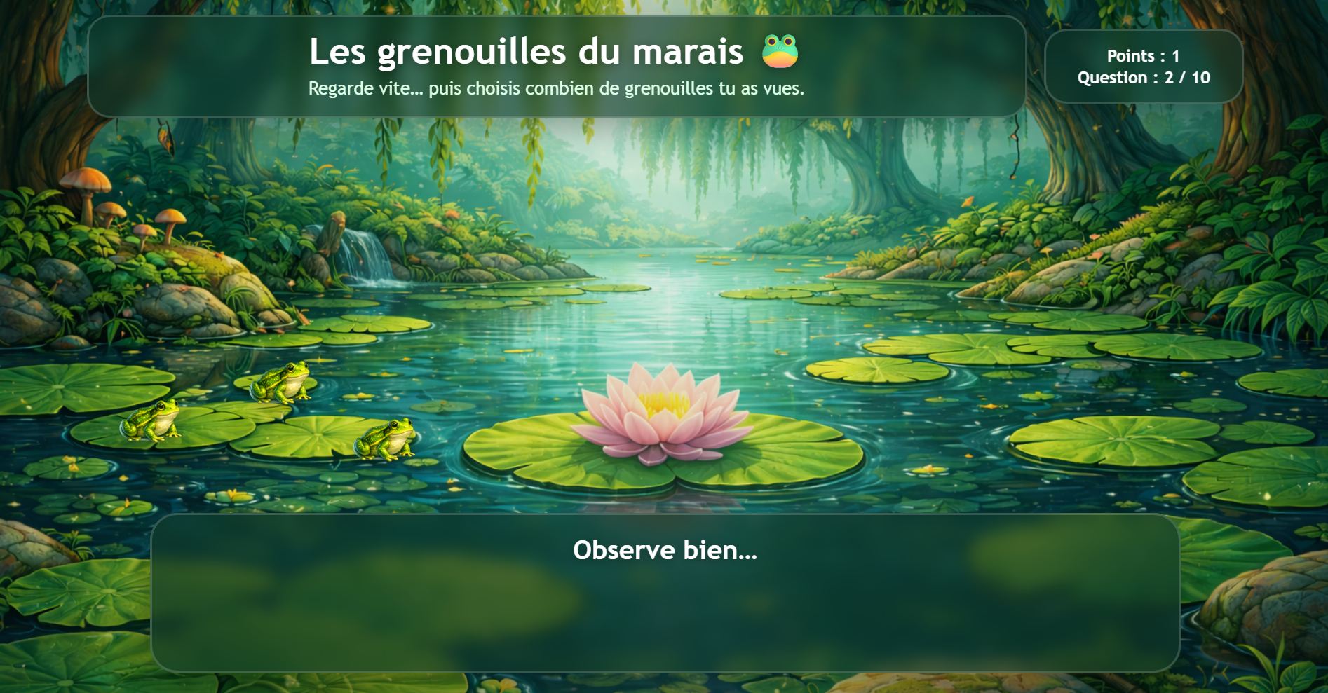 Aperçu du jeu Grenouilles du marais