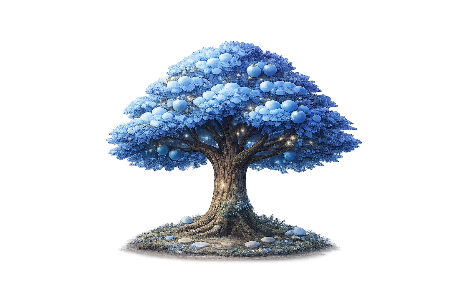 Arbre bleu