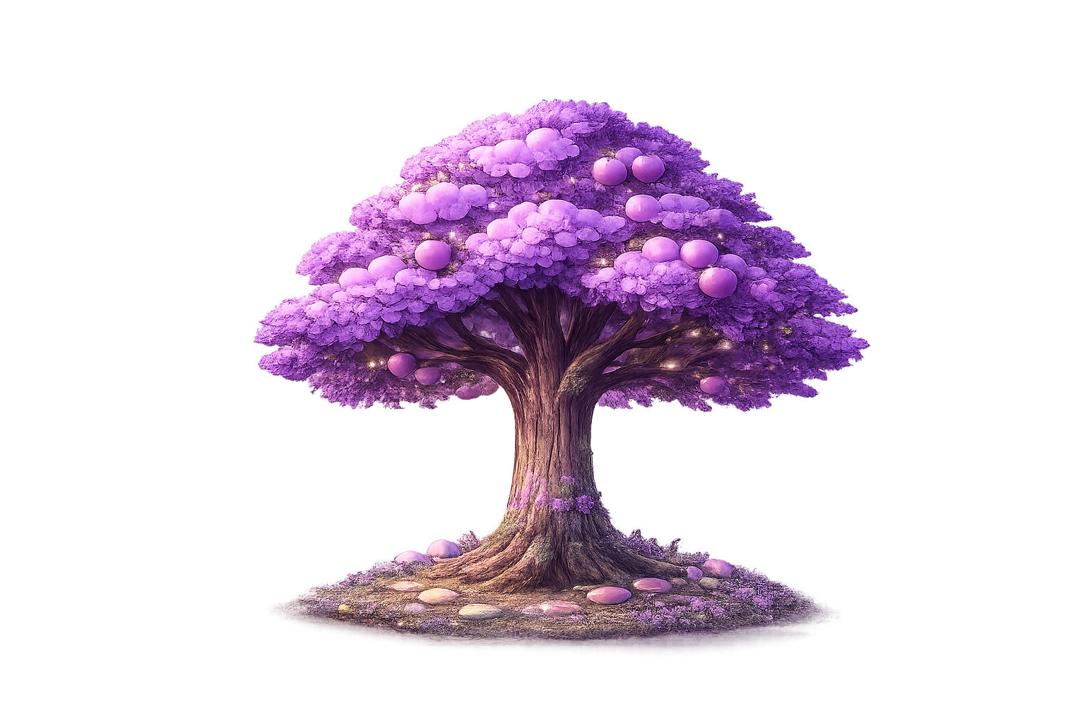 Arbre mauve