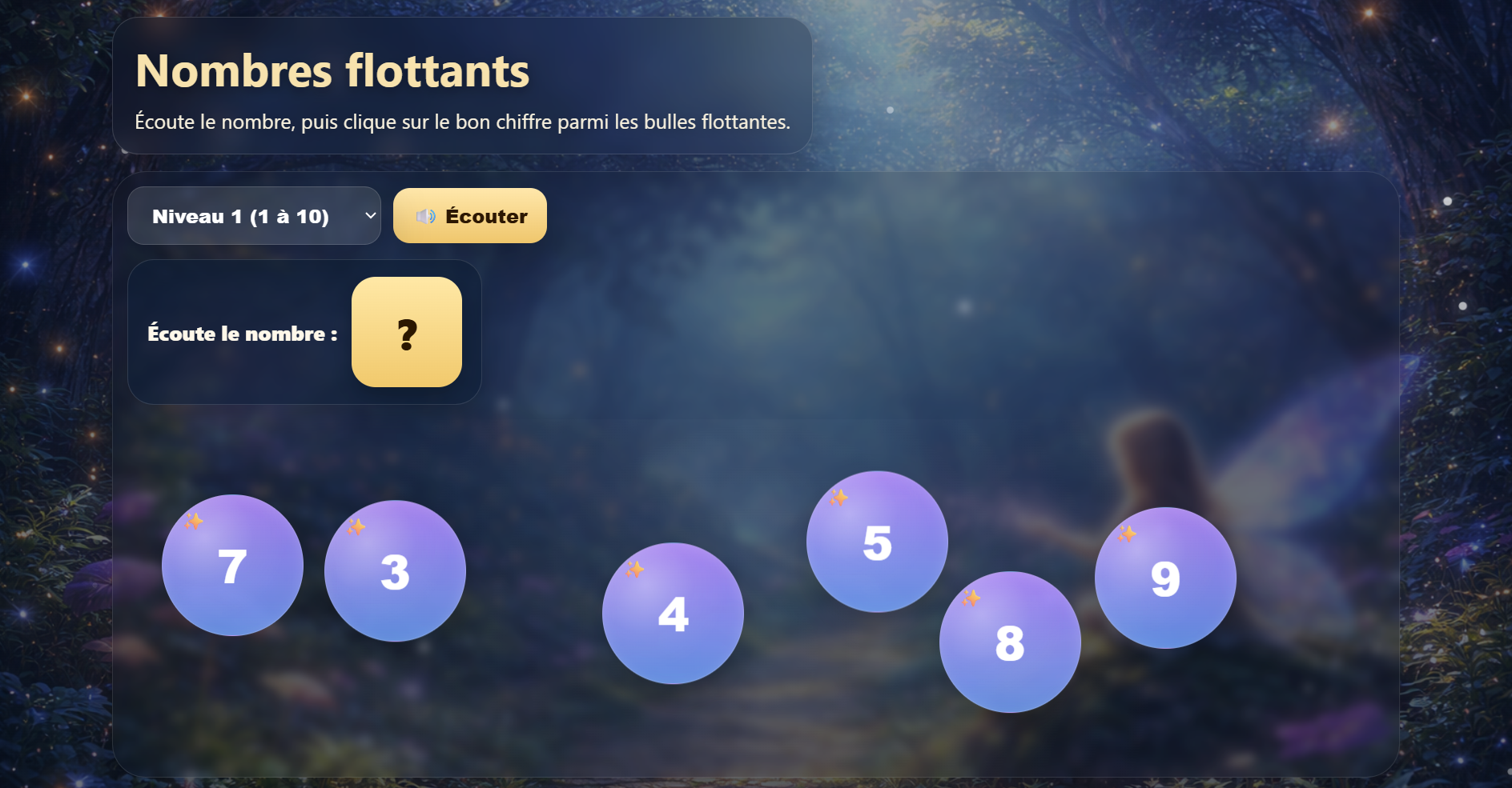 Aperçu du jeu Reconnaissance du nombre